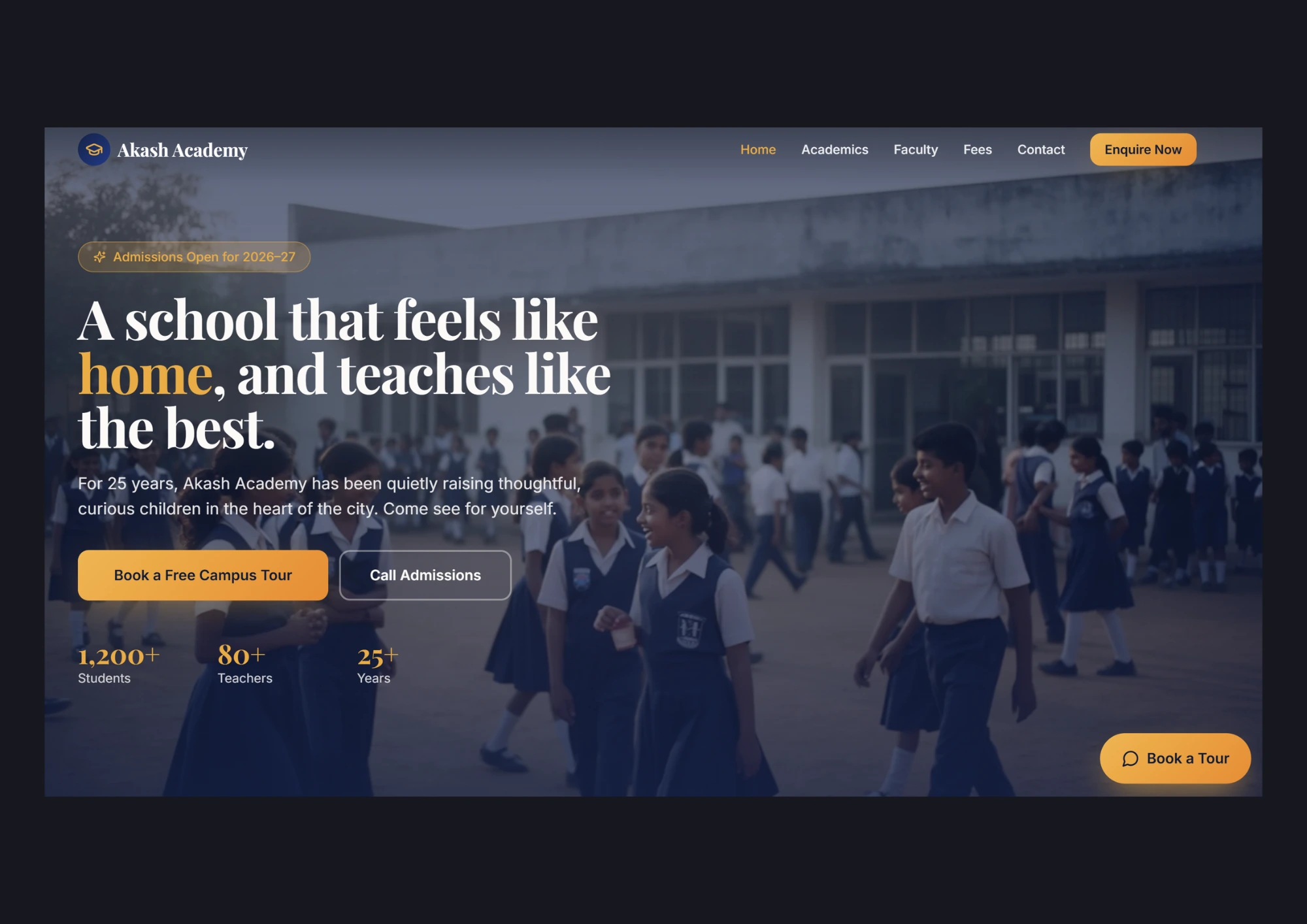School Official Website preview